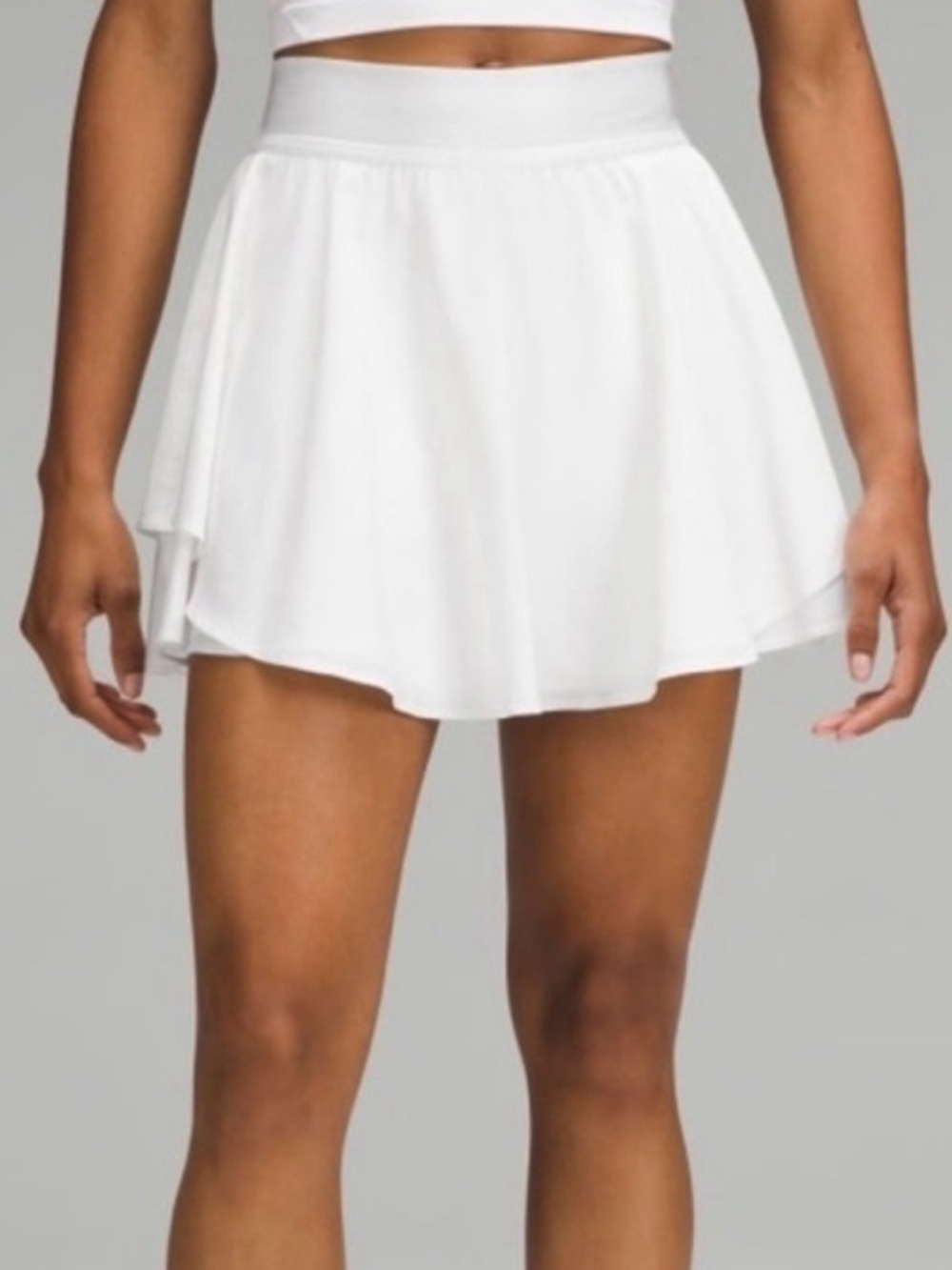 Lululemon White Preppy court rival skirt skirt